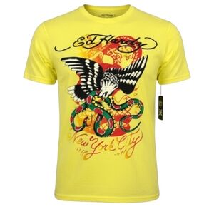 NWT ED HARDY Eagle Snake Throwback Graphic Tee MENS MEDIUM